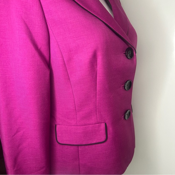 Le Suit Separates Polyester 3 Button Purple Suit Blazer Jacket Women's 18 - Picture 9 of 16